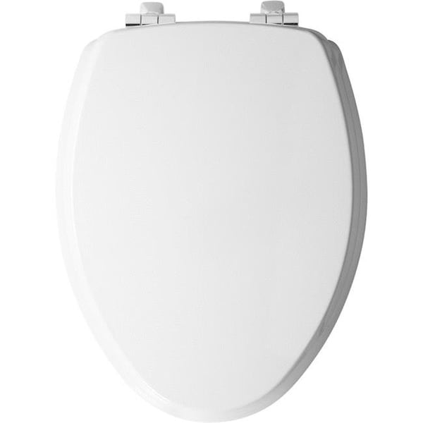 Mayfair Mayfair 4000994 Slow Close Elongated White Molded Wood Toilet Seat 4000994 - main
